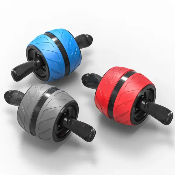 No Noise Abdominal Muscle Trainer Ab Roller Abdominal Wheel Home Training Gym Fitness Equipment Roller Automatically Rebounds