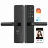 Camera Tuya Wifi App Smart Door Lock Remote Cat-eye Biometric Fingerprint Digital Lock Key Nfc Rfid Code Phone Unlock Smart Lock