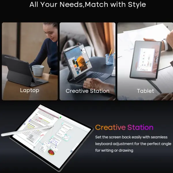 New Arrival 13 Inch Intel Celeron 11Th Gen Touch Screen Metal Student Education Office Windows 11 2 in 1 Tablet Laptop With Pen