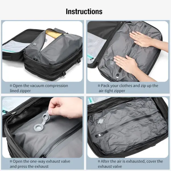 Casual Sports Backpacks Best 30L Large Capacity Waterproof Vacuum Compression Backpack Camping Travelling Hiking Backpack