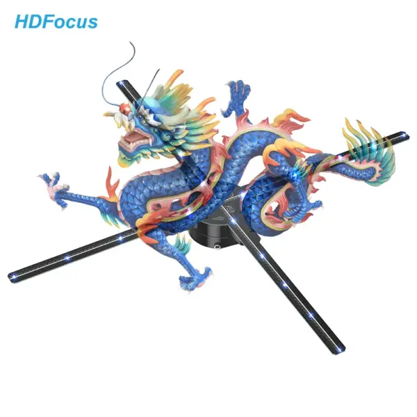 65Cm Holograma 3D Hologram Projector Fan 4K 1080P Advertising Hologram 3D Fan Image Projector