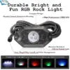 RGB Rock Light Kit 4 Pods IP68 App Sync Remote Control LED Light Kit for Car UTV ATV Road Truck Wrangler Uttermost Convenience