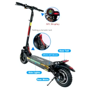 US USA EU Warehouse Fold E-Scooter 10 Inch Fat Tire Drop Shipping Electric Scooter Adult Full Suspension