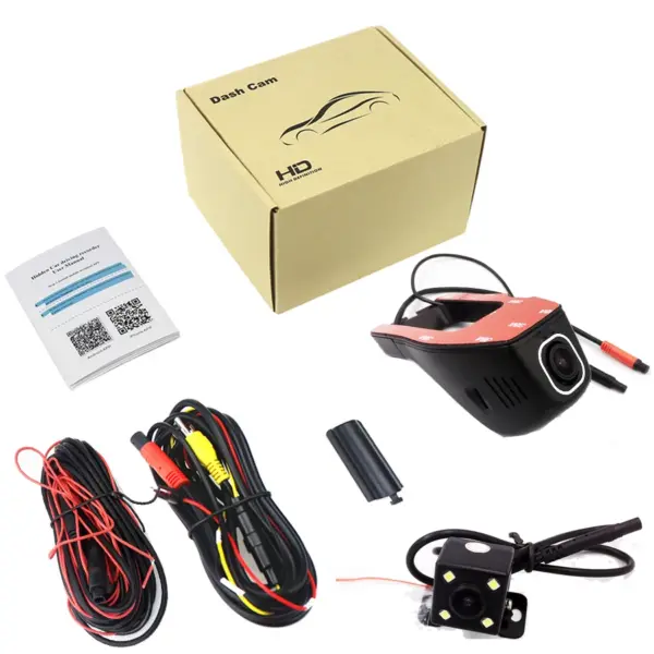 Dual Lens Car DVR DVRs  Dash Cam Camera Digital Video Recorder Camcorder 1080P Night Vision 96658  WiFi