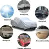 Woqi Protection Folding Car Cover Tent Strong and Durable Four-season Protection for Pickup Truck Car Cover