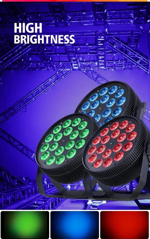 18x10 Mini Stage Lighting Equipment Price 64 Effect Dmx for Club Ktv Disco Dj Party Wash Par Can Lighting