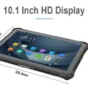 10.1 Inch Ip67 Waterproof Rfid Industrial Tablet Pc Two Camera Fingerprint 10000 Mah Rugged Tablet for Warehouse