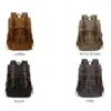 Big Traveling Backpack Bag Packable Rucksack Canvas Backpack Genuine Leather Mens Backbags-For-Men Bag Backpack for Boys