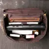 17" Handmade Cowhide Leather Backpack, Travel Rucksack, Hiking Backpack for Men and Boys
