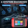 Kingbolen S600 OBD2 Scanner Automotive Diagnostic Machine Lifetime Free Update Car Engine 4 Systems Scan With 8 Resets