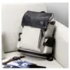 MOYYI Mochila Vegan Leather Dayback Teen Bookbags Laptop Bags for Men Backpacks