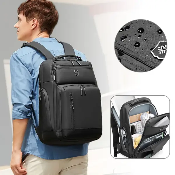 Hot Sale 15.6 Inch Portable Business Laptop Backpack OEM Factory Waterproof Design with Zipper Closure for Men