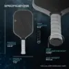 TORAY Perseus Series Pickleball Rackets 16MM T700 Raw Carbon Fiber Pickleball Paddle