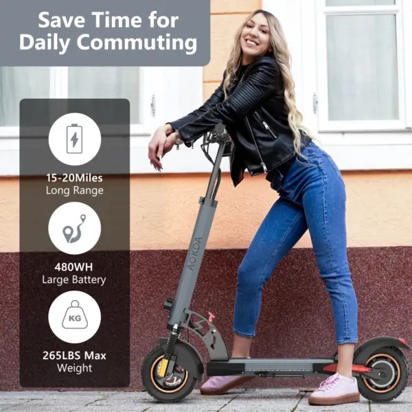 EU US Stock Dropshipping AOKDA A1 48V 12.5AH 10" Off-road Tires E Motorcycle 800W Motor Electric Motorcycle Scoote