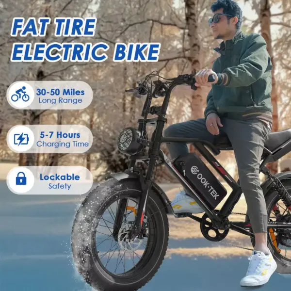 US Stock Fast Delivery E-bike Electric Bike 48V 250W Dual Motors 7 Speed Gears 20Inch Electric Fat Tire Bike