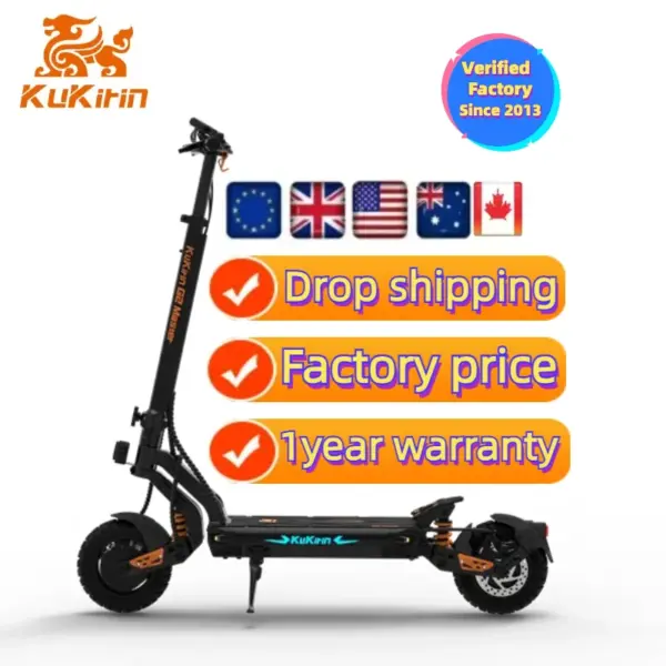Women Spring 2024 Range 70km Kukirin G2 Master Electric Bike Scooters