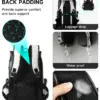 MOYYI Mochila Vegan Leather Dayback Teen Bookbags Laptop Bags for Men Backpacks