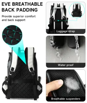 MOYYI Mochila Vegan Leather Dayback Teen Bookbags Laptop Bags for Men Backpacks