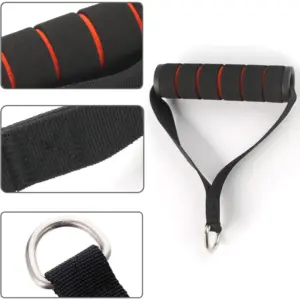 Wholesale Pull Down Bar Handle with Grips Cable Machine Barbell Attachment Integrated Back Home Gym Fitness Mag Handle Grip