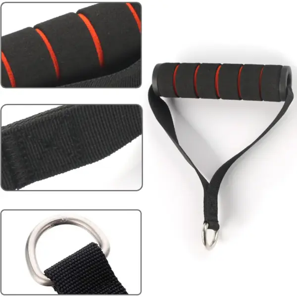 Wholesale Pull Down Bar Handle with Grips Cable Machine Barbell Attachment Integrated Back Home Gym Fitness Mag Handle Grip