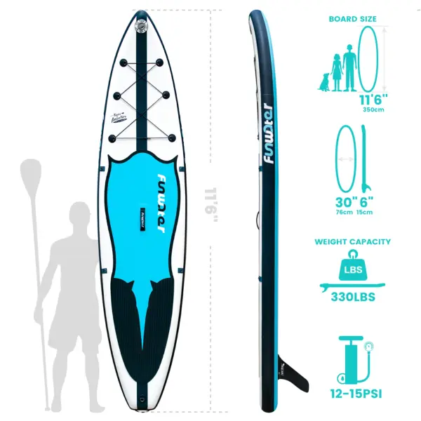 FUNWATER Dropshipping OEM Isup Padle Board Inflatable sup Paddle Board sup Board Surf Paddl Surf Inflat Surfboard Superfield