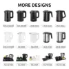 European Best 304 Stainless Steel Electric Kettle Mini Cordless 360 Degree Portable with Tray Set for Home Tea Use