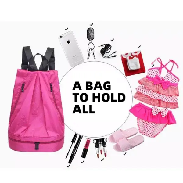 Wholesale Dry and Wet Separation Fashion Leisure Fitness Swimming Bag Sports Gym  Backpack