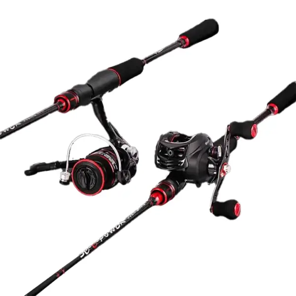 Newbility  Supplier Carbon Fiber Big Game Spinning Casting Lure Fishing Rod and Reel Combo Set Fishing Kit