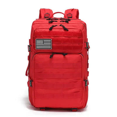Low MOQ 900D Oxford  Tactical Backpack 45L Molle Pouch Assault Pack Camping Tactical Backpack  Bag OEM Hiking Backpack