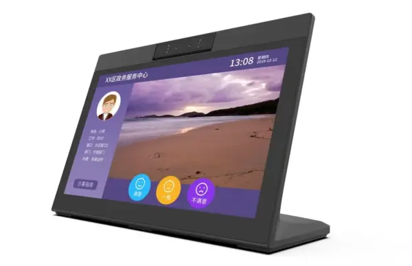 Customer Feedback Terminal 14 Inch RK3288 Android Tablet With Front NFC Reader