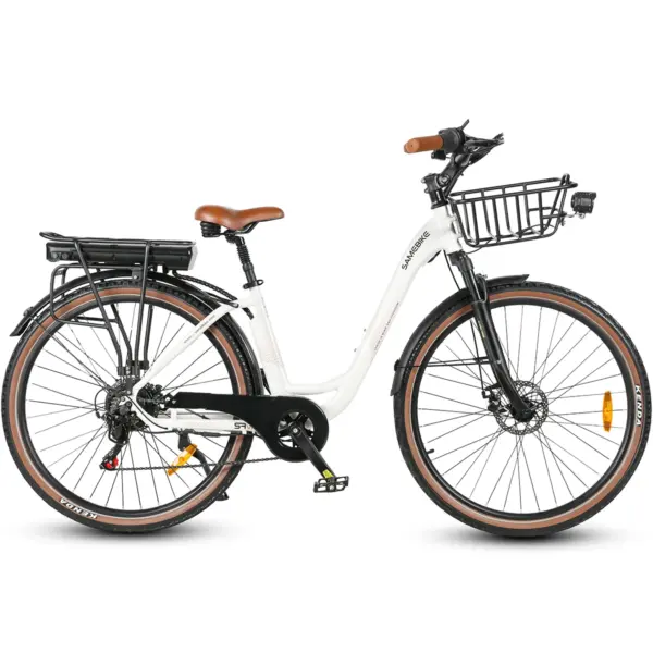 EU Warehouse RS-A07 Electric Bicycle 500W 13AH 36V Lithium Battery Fast 28 Inch Adult City EBike Lady E-Bike with Rear Carrier