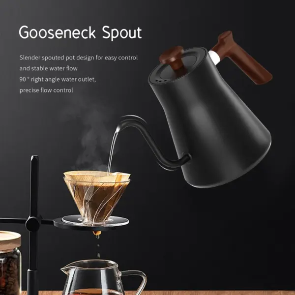 Mechanical Temperature Control Electric Kettle Gooseneck Pour Over Coffee & Tea Electric Tea Kettle With Coffee Product