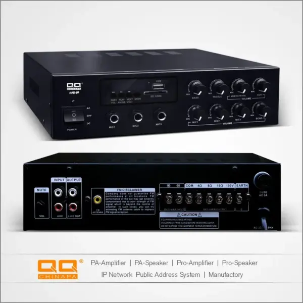QQCHINAPA Sound Equipment Amplifiers 1.5u DC and AC12V  Car Mix Amplifier with Blue Tooth  FM ,USB 5.1 Amplifier