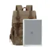 Big Traveling Backpack Bag Packable Rucksack Canvas Backpack Genuine Leather Mens Backbags-For-Men Bag Backpack for Boys