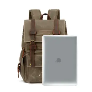 Big Traveling Backpack Bag Packable Rucksack Canvas Backpack Genuine Leather Mens Backbags-For-Men Bag Backpack for Boys