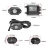 RGB Rock Light Kit 4 Pods IP68 App Sync Remote Control LED Light Kit for Car UTV ATV Road Truck Wrangler Uttermost Convenience