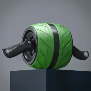 No Noise Abdominal Muscle Trainer Ab Roller Abdominal Wheel Home Training Gym Fitness Equipment Roller Automatically Rebounds