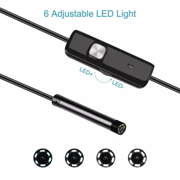 Industrial 8mm Lens 720P 3 in 1 USB Inspection Endoscope Camera for Android PC with 3.5M Hard Cable