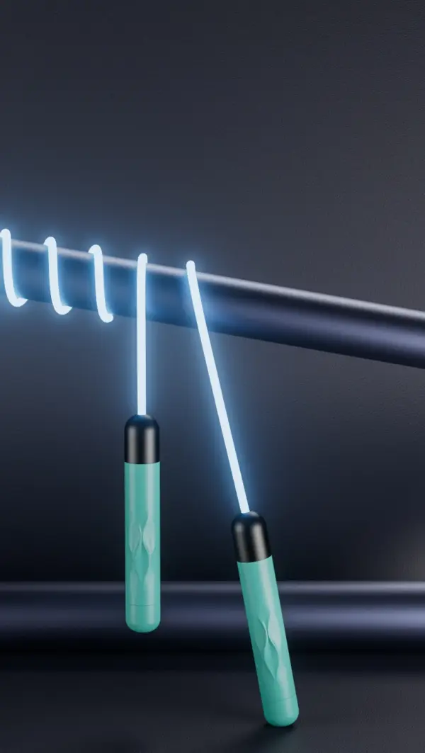 Fitness Adjustable 2.8m Optical TPU Cable Luminous 4.5mm Night LED Light up Adult Children Kids Jump Skipping Rope