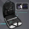 EURCOOL Laptop Backpack for Men Business Slim Backpack With USB Computer 15.6 Lightweight Antitheft Backpack Laptop Bag for Work