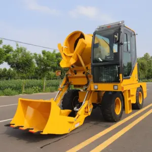Free Shipping EPA High Capacity Fully Automatic Self Loading Cement Concrete Mixer Truck