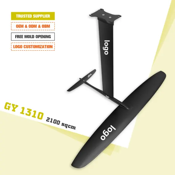 GY1310  Carbon Fiber Large Blade Aluminum Mast Fuselage for Wing Foil Pump Surboard Beginners sup Kite Hydrofoil