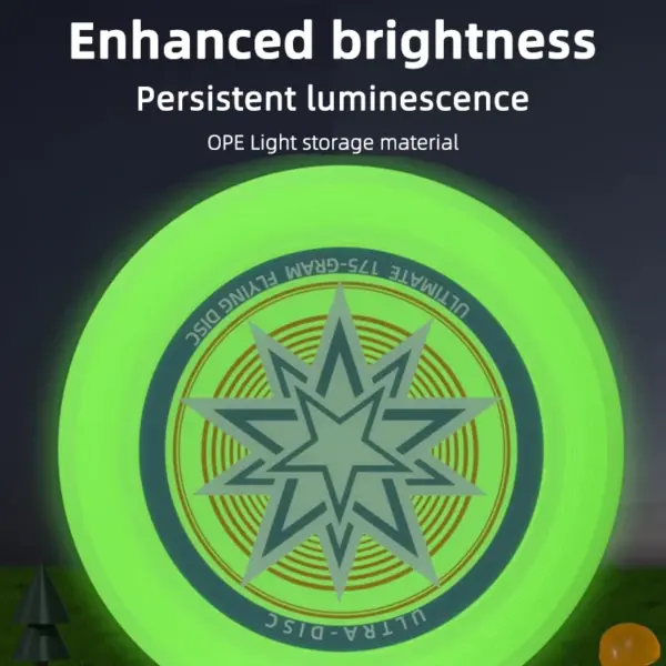 Professional 175 g Ultimate Frisbee Glow in Dark Durable PP/PE Soft Frisbee  Flying Disc Ultimate Frisbeed Can Be Custom Pattern