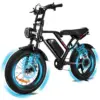 US Stock Fast Delivery E-bike Electric Bike 48V 250W Dual Motors 7 Speed Gears 20Inch Electric Fat Tire Bike