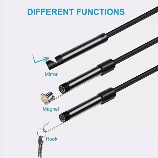 Industrial 8mm Lens 720P 3 in 1 USB Inspection Endoscope Camera for Android PC with 3.5M Hard Cable