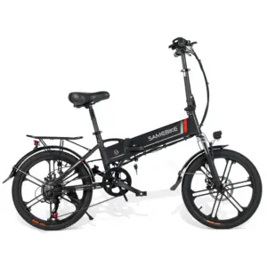 Free Shipping to UK SAMEBIKE Portable 20inch Small Folding City Ebike 48V10AH Electric City Bicycle